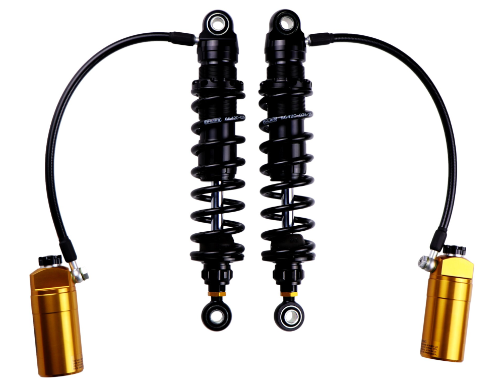 Ohlins HD 779S2 Twin 13" STX36 Blackline Rear Shocks for 2014-24 Harley Touring