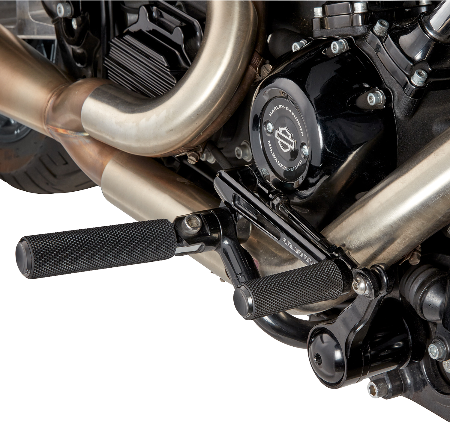 Arlen Ness Black Frame Mounted Mid Controls Kit 2009-2022 Harley Touring Models