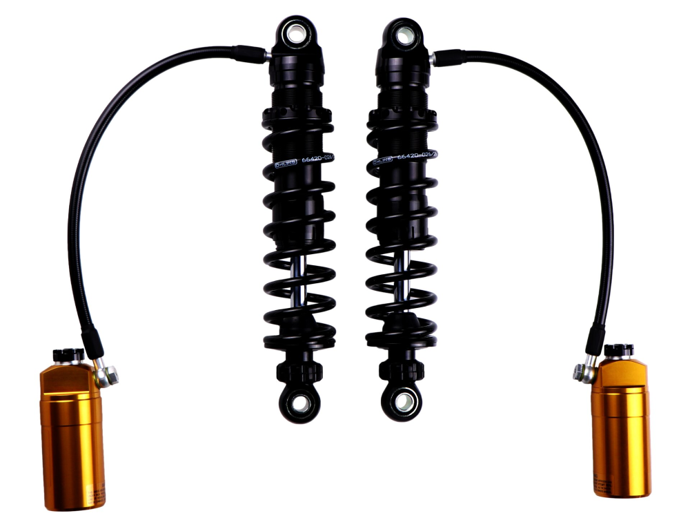 Ohlins HD 778S2 Twin 12" STX36 Blackline Rear Shocks for 2014-24 Harley Touring