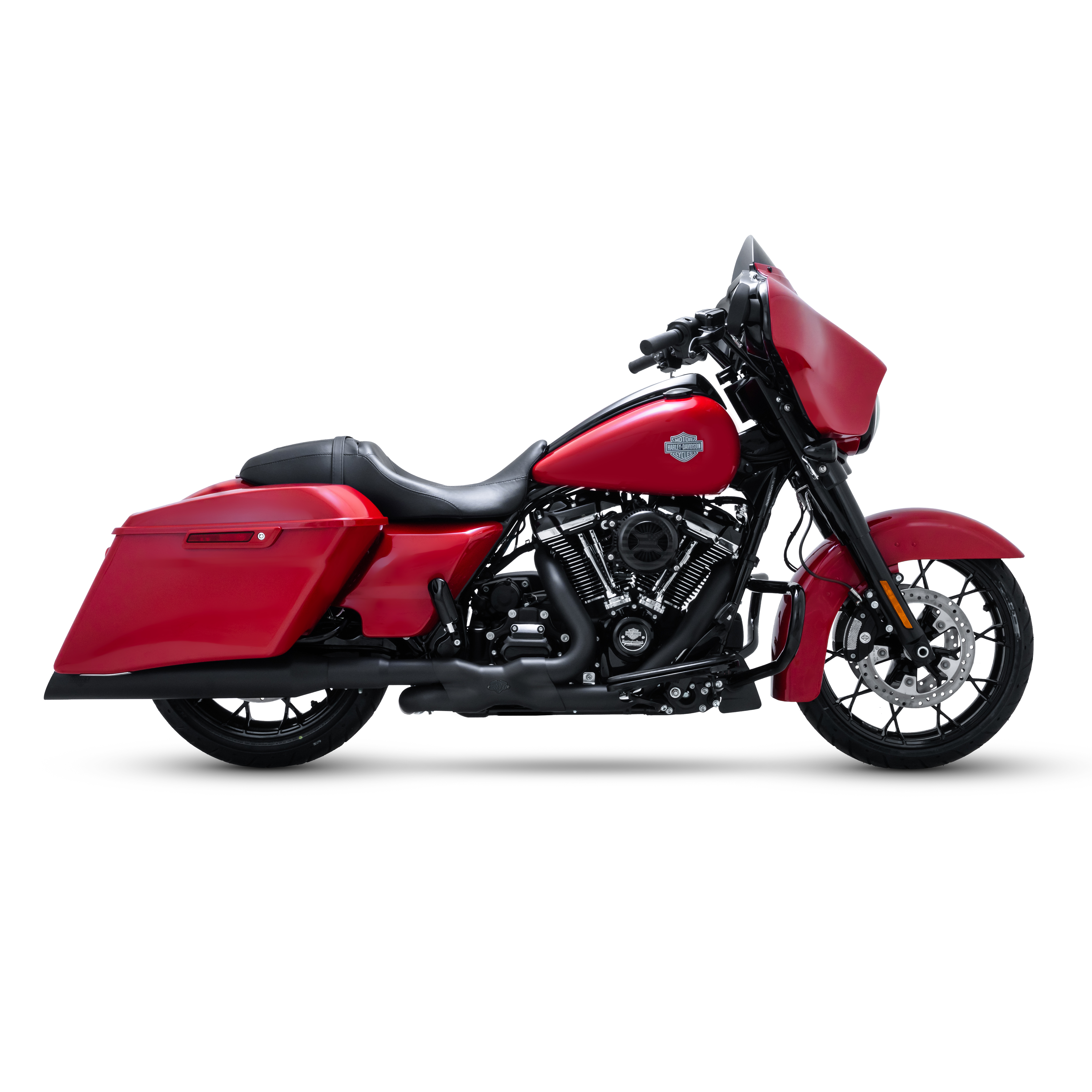 Vance & Hines Black Power Duals Header System 2017-2022 Harley Touring Models