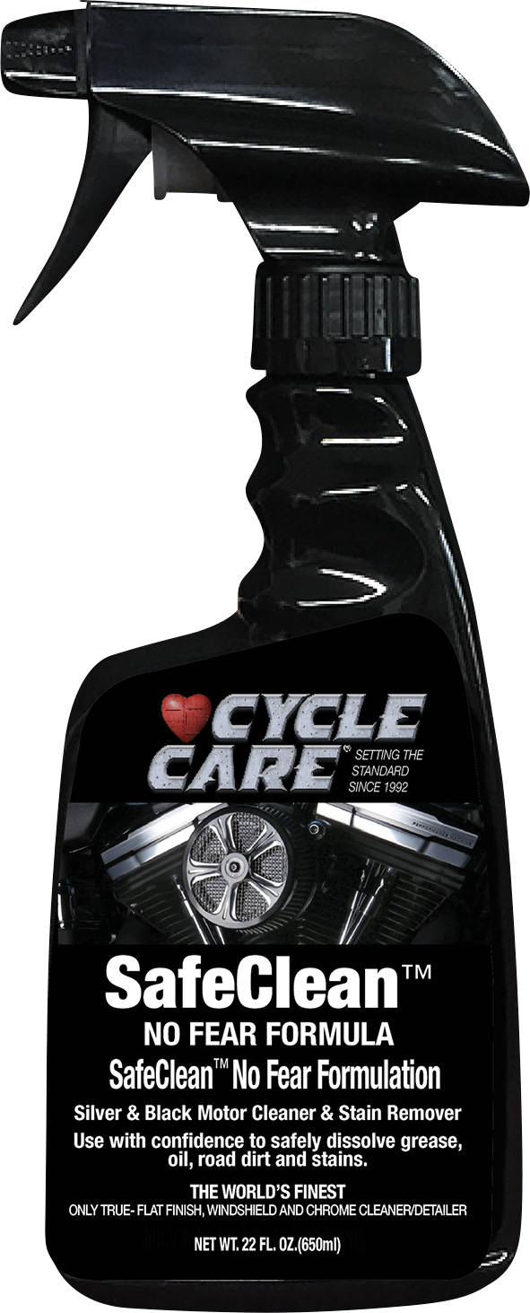 Cycle Care 22 oz Safe Clean Motorcycle Silver & Black Engine Cleaner Degreaser