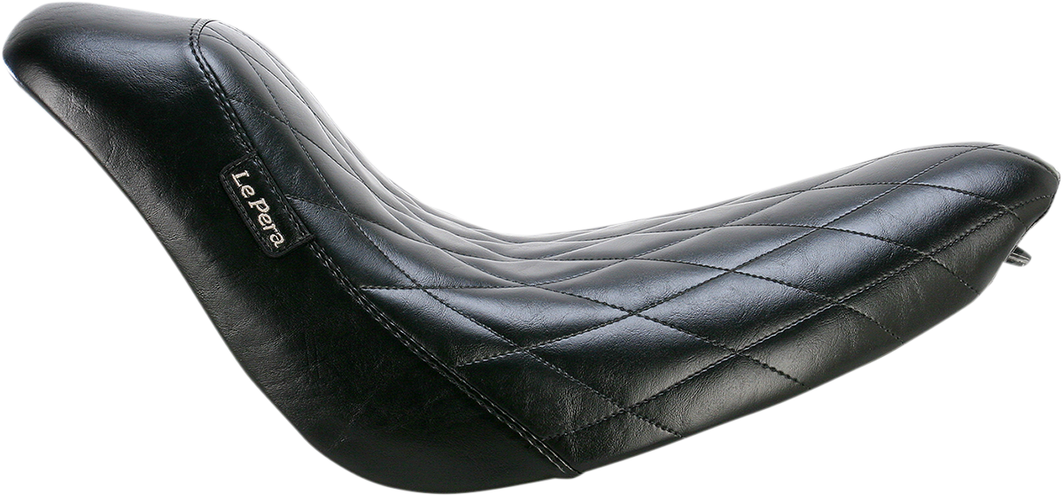 Le Pera Bare Bones Solo Seat Diamond Stitch fits 2006-2017 Harley Softail Models