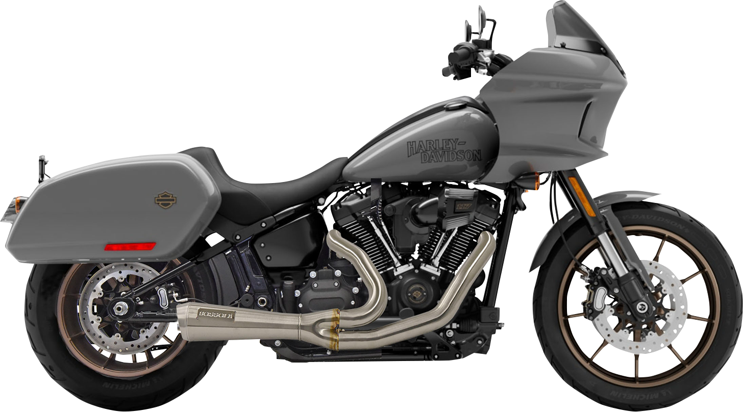 Bassani Ripper Short Road Rage 2:1 Exhaust System for 2018-2022 Harley Low Rider