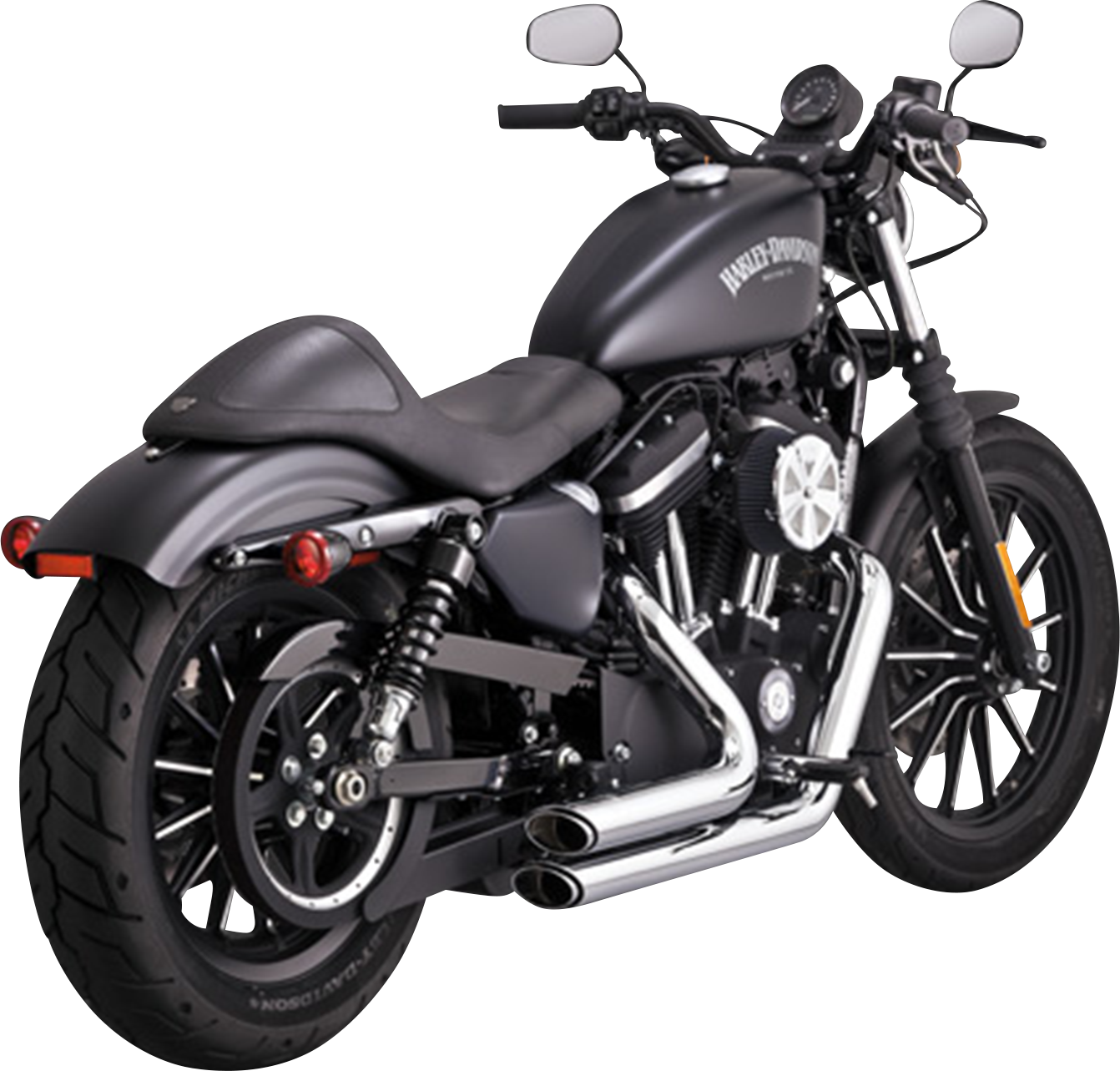 Vance & Hines Chrome Short Shots Staggered Exhaust 2014-2022 Harley Sportster XL