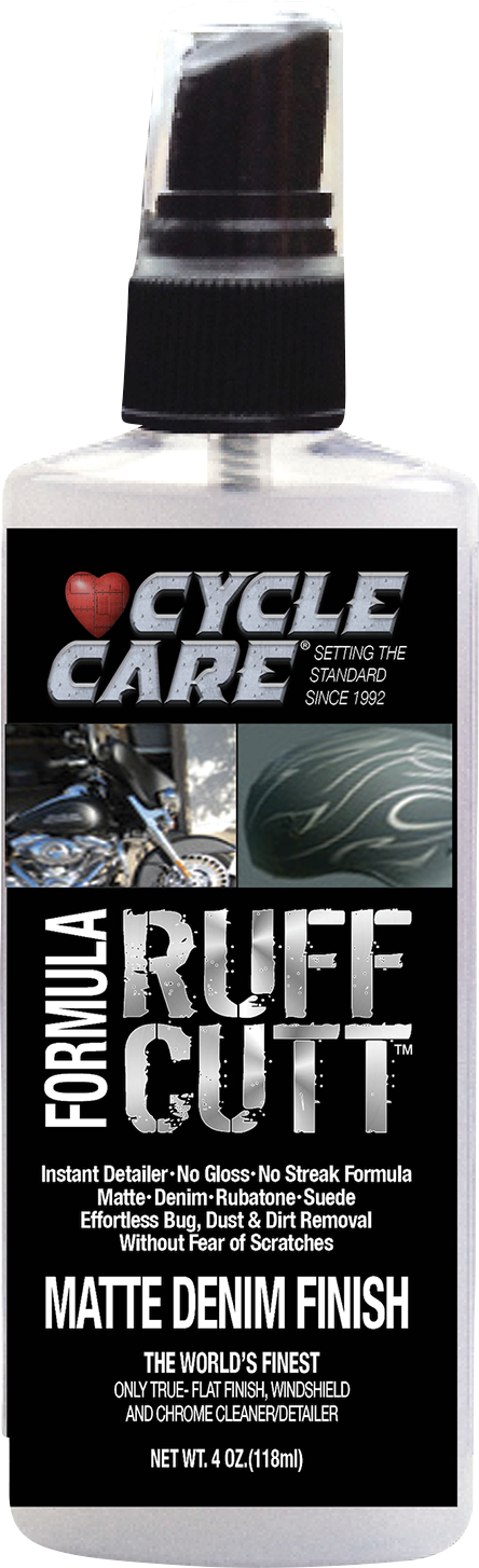 Cycle Care 4 oz Ruff Cut Motorcycle Denim Matte Finish Detailer Spray Bottle