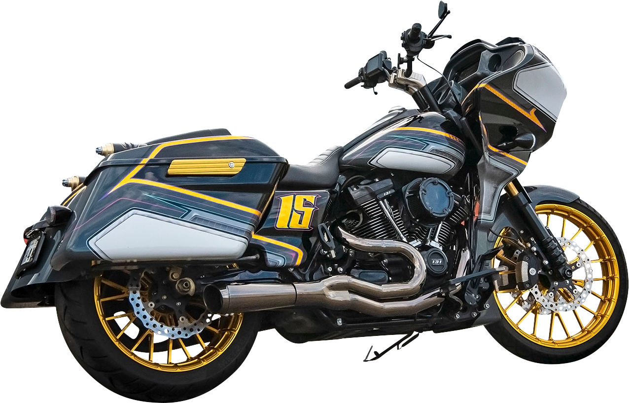 Bassani Mercury Mid-Length 2:1 Exhaust System for 2017-22 Harley Touring FLH CVO