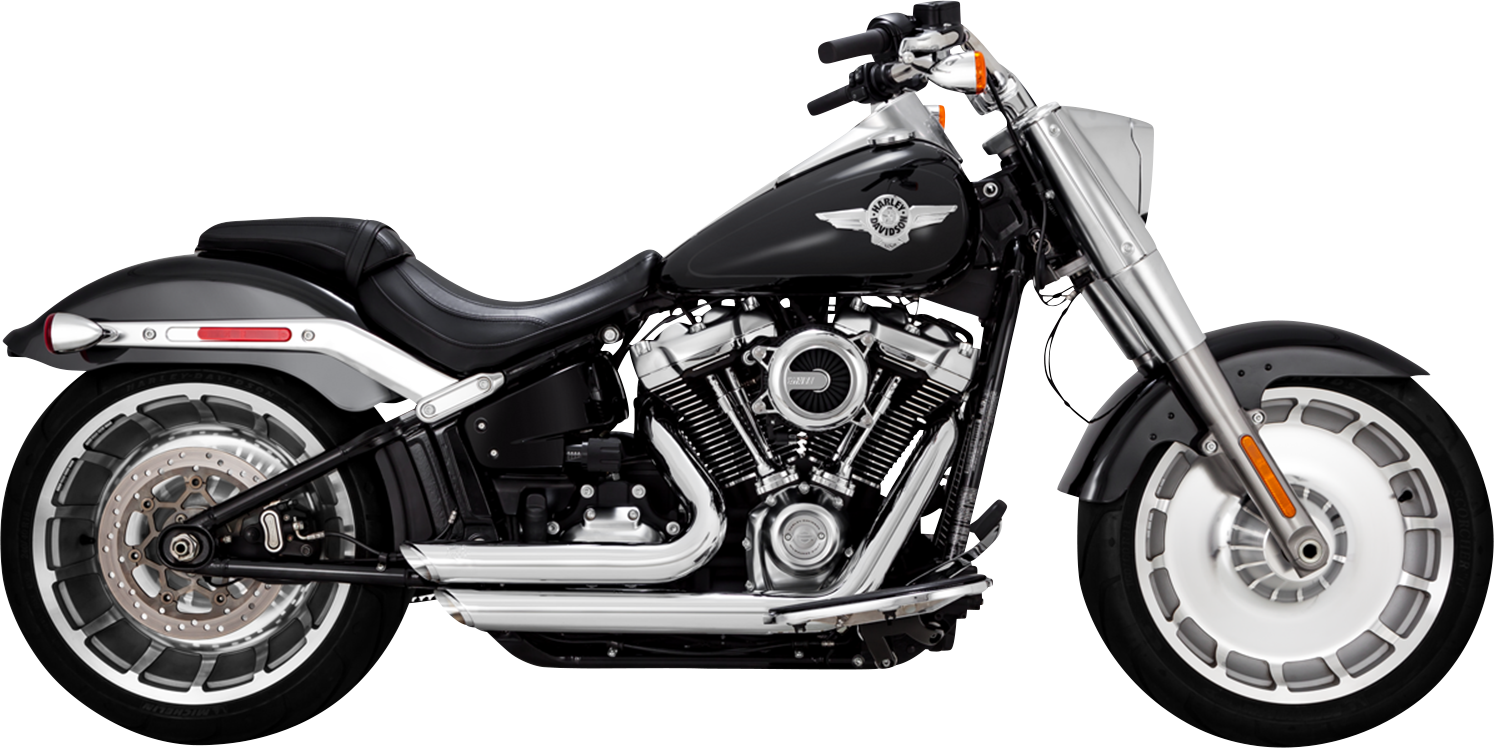 Vance & Hines Chrome Shortshot Staggered Exhaust 2018-2020 Harley Softail FLFBS
