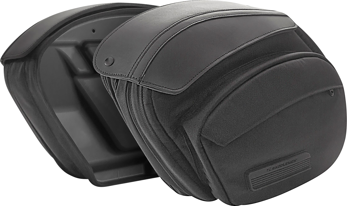 Saddlemen DXT Rigid Mount Leather Saddlebags for 2018-2022 Softail FXLRS FXFBS
