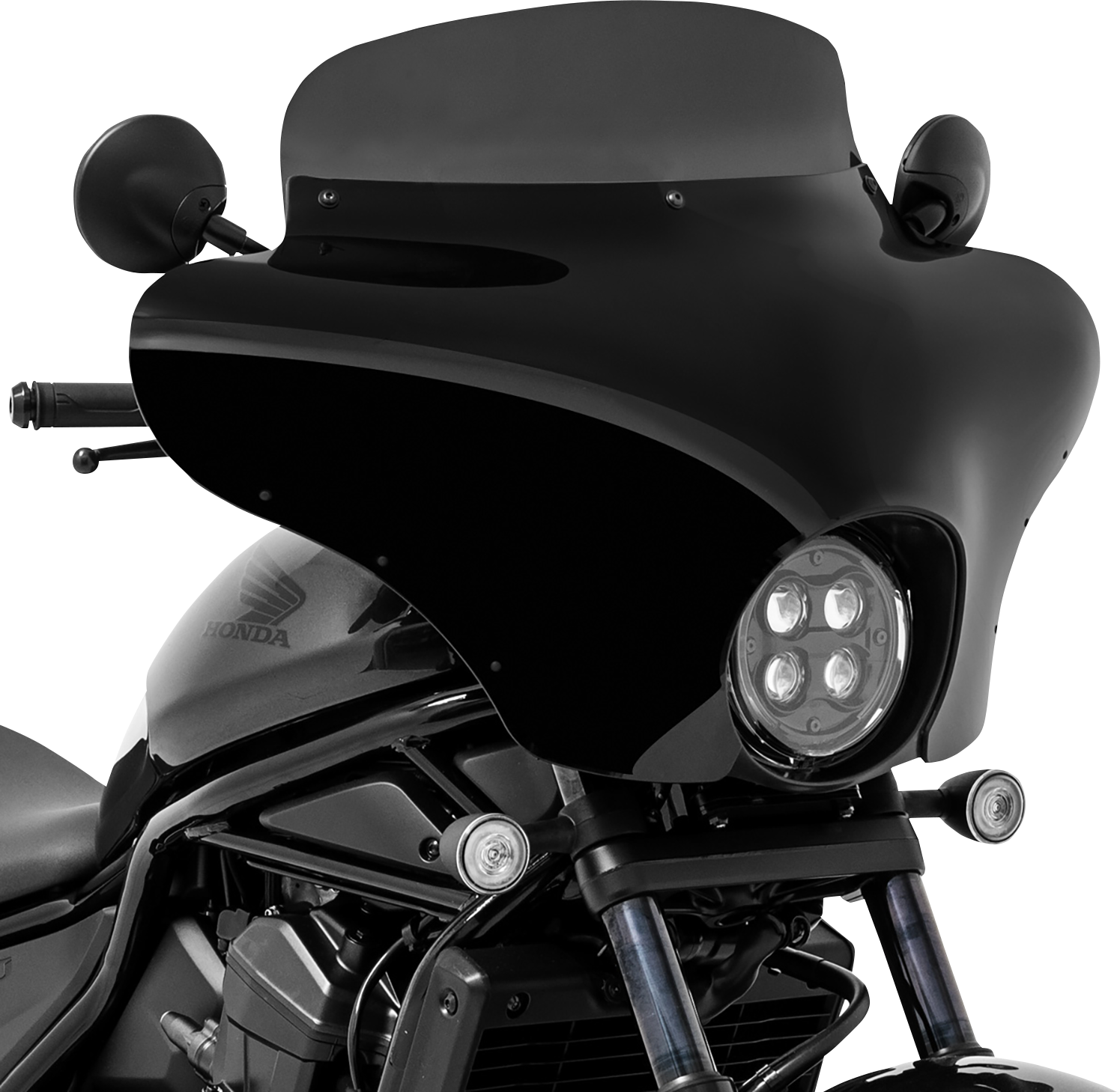 Memphis Shades Black Batwing Motorcycle Fairing 2021-2022 Honda CMX Rebel 1100