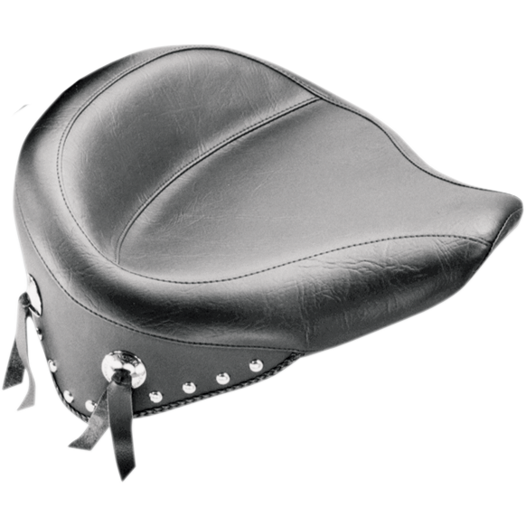 Mustang Studded Vinyl Wide Motorcycle Solo Seat 2000-2015 Harley Softail Models