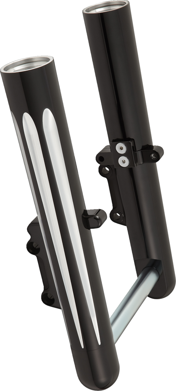 Arlen Ness Hot Legs Black Dual Disc Deep Cut Fork Sliders 2024-25 Harley Touring