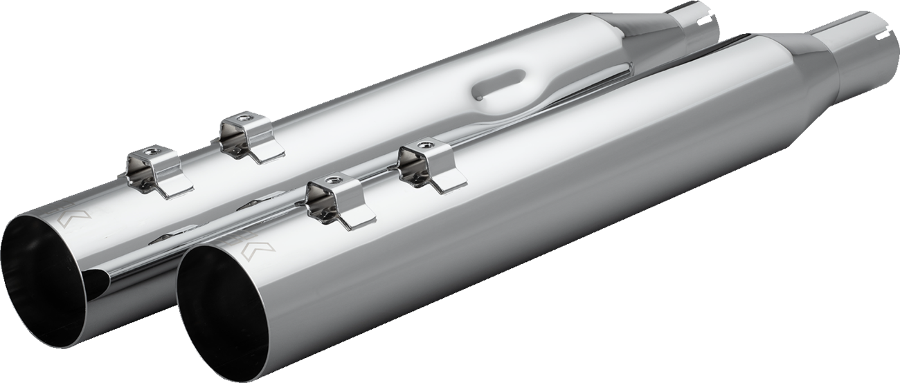 Khrome Werks 4" HP Plus Chrome Slip On Mufflers for 2017-2025 Harley Touring M8