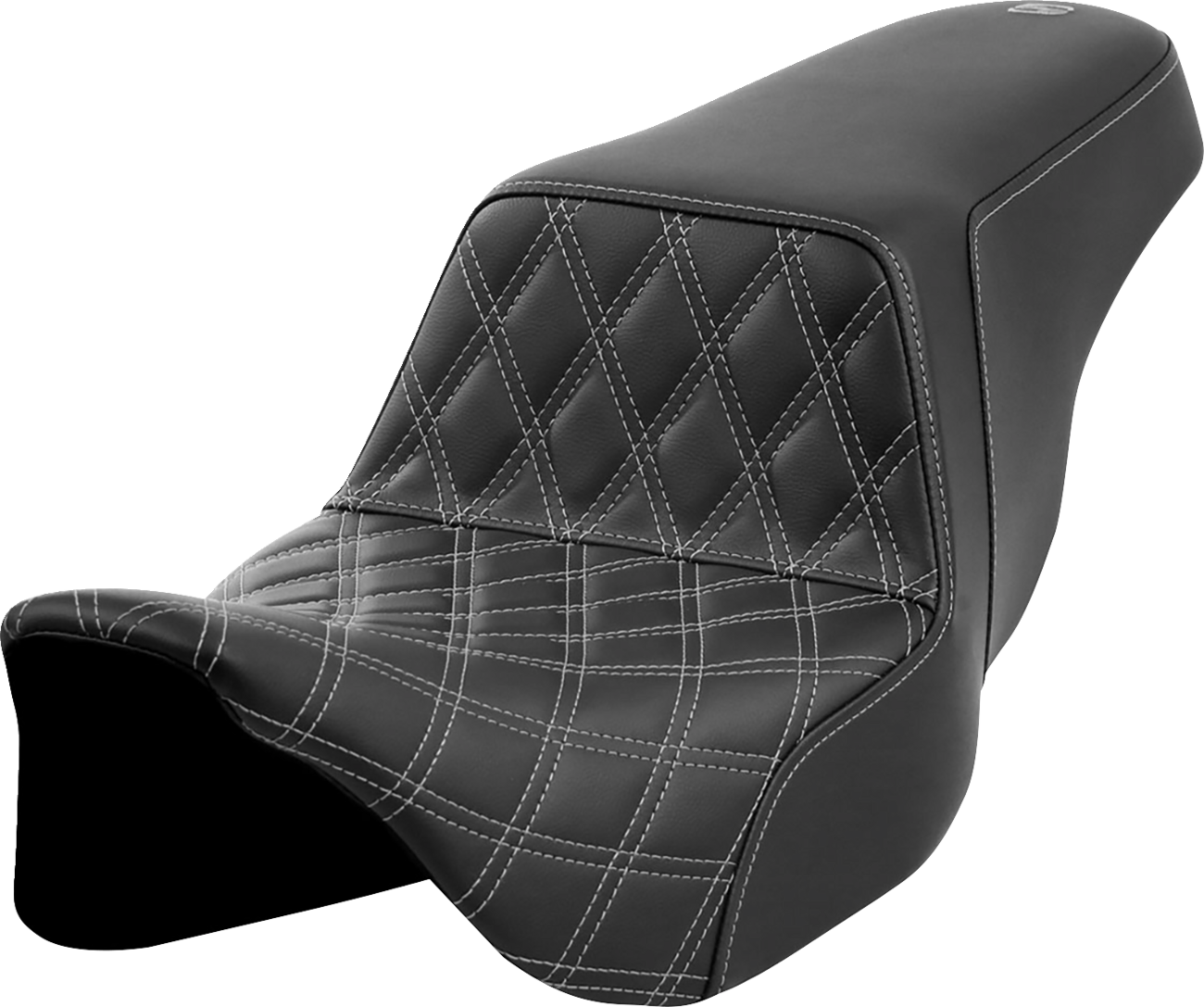 Saddlemen Gray Lattice Stitch Step-Up Gel Seat 2008-2023 Harley Touring FLHRXS