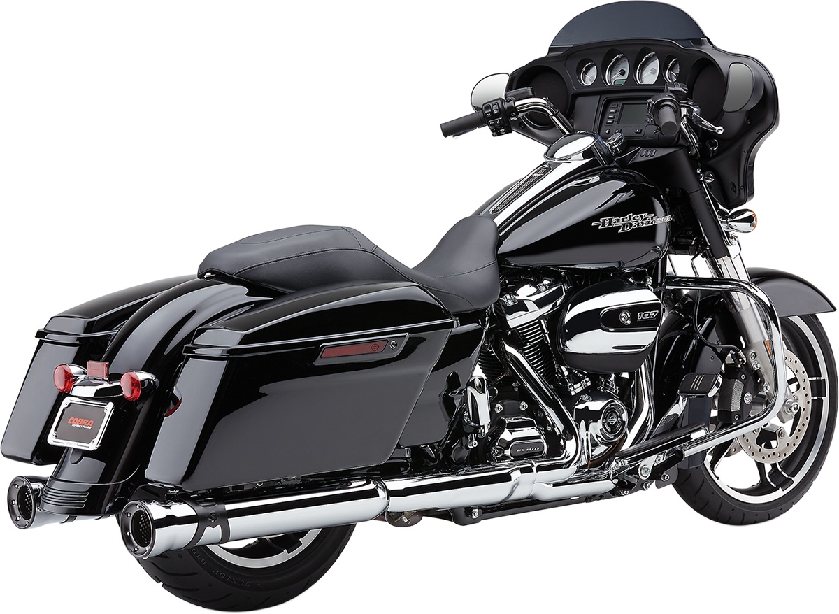 Cobra Race Pro Motorcycle Slip on Mufflers for 2017-2020 Harley Touring Models