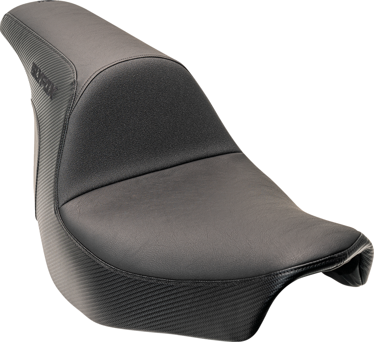 Slyfox Lowrider Smooth Carbon Fiber Seat fits 2018-2025 Harley Softail FXLR FLSB