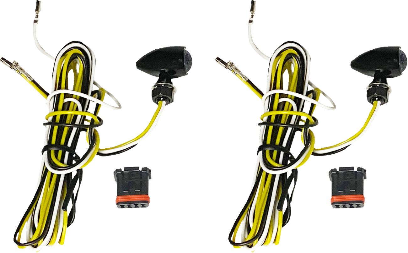 Custom Dynamics Micro Bullet V2 Universal LED Turn Signals for Harley Davidson
