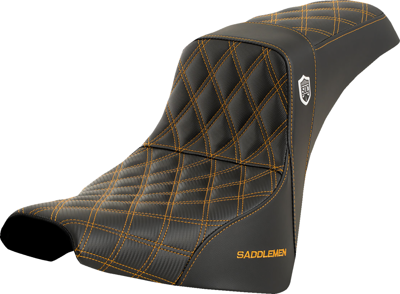 Saddlemen SDC Pro Series Gold Lattice Gel Seat for 2018-2024 Harley Softail FXBB