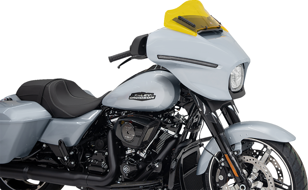 Klock Werks Kolor Flare 8" Yellow Windshield fits 2023-2024 Harley Street Glide