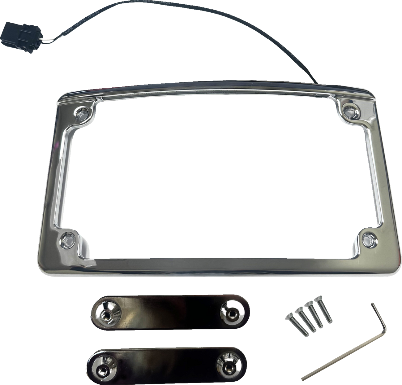 Custom Dynamics Radius LED License Plate Frame for 2023-2025 Harley Touring FLHX