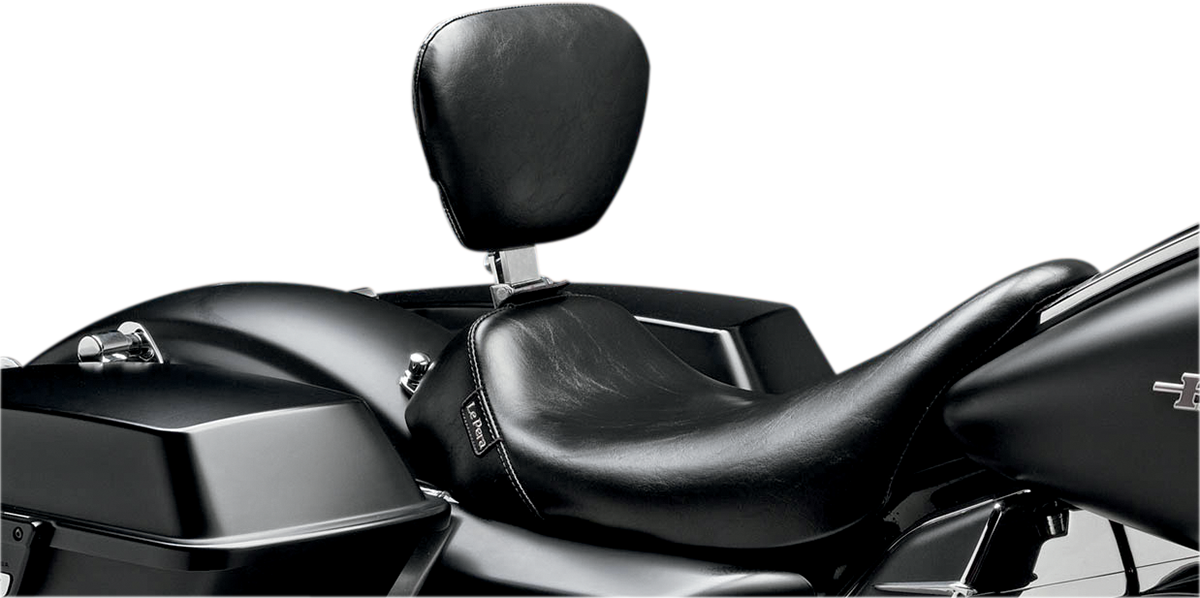 Le Pera Bare Bones Smooth Solo Seat w/ Backrest fits 2008-2023 Harley Touring
