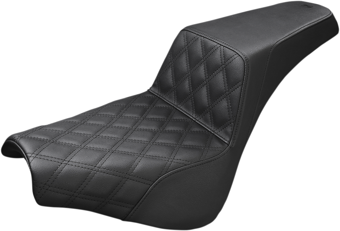 Saddlemen Black Step-Up Front Lattice Stitch Seat 2018-2022 Harley Softail FXBB