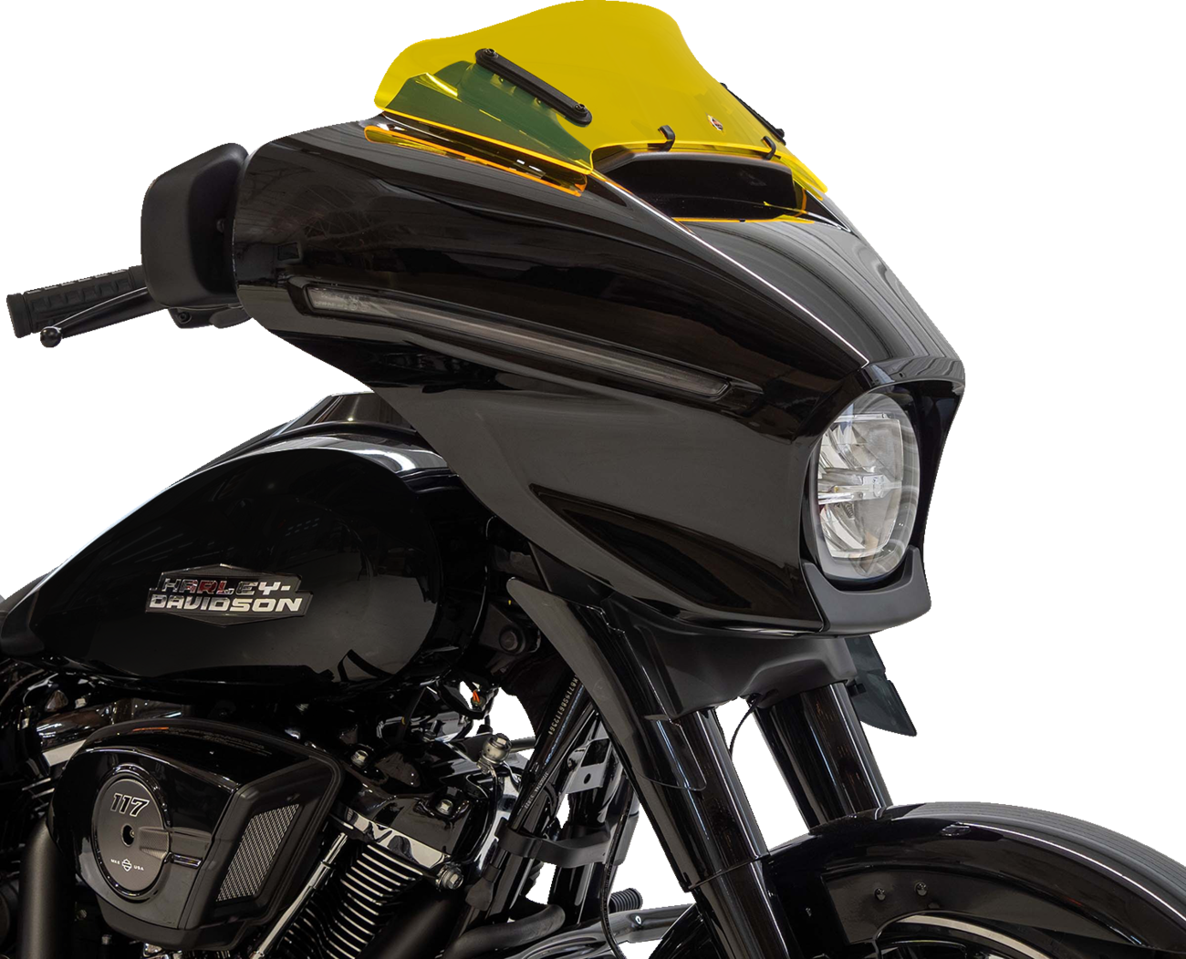 Klock Werks Kolor Flare 6.5" Yellow Ice Windshield 2023-2025 Harley Street Glide