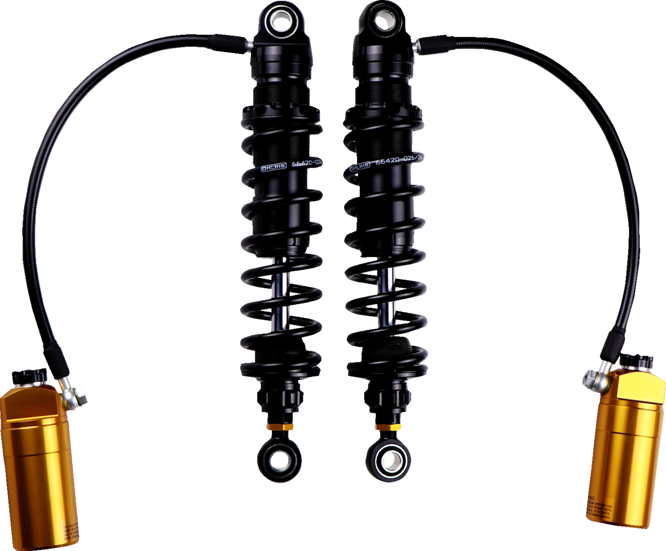 Ohlins HD 779 Twin 13" STX36 Blackline Rear Shocks for 2014-2024 Harley Touring