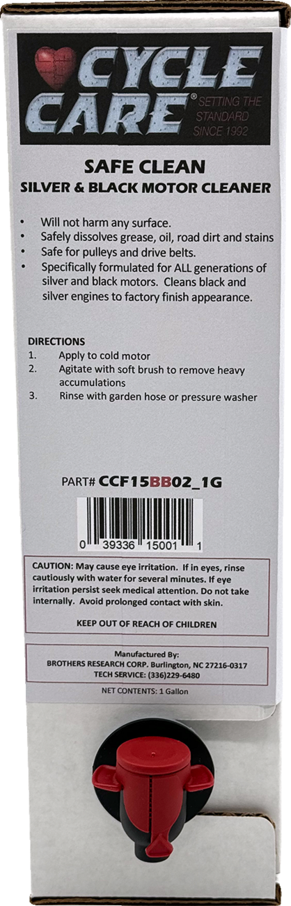 Cycle Care 1 Gal Bag in Box Safe Clean Motorcycle Black & Silver Engine Cleaner