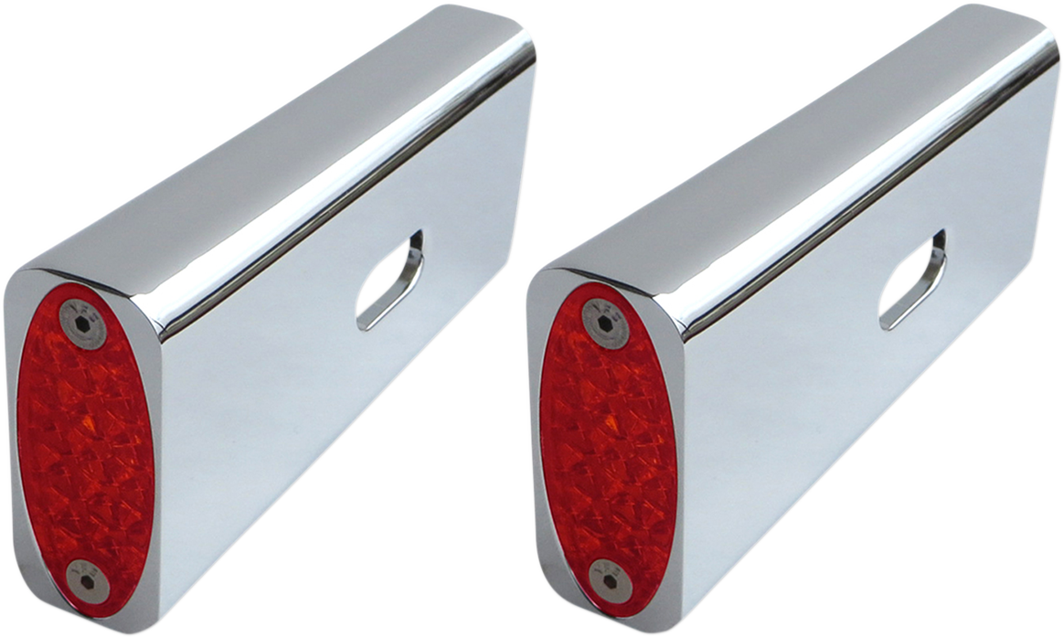 Pro One Red LED Rear Fender Strut Marker Lights 1984-2017 Harley Softail FLSTFI
