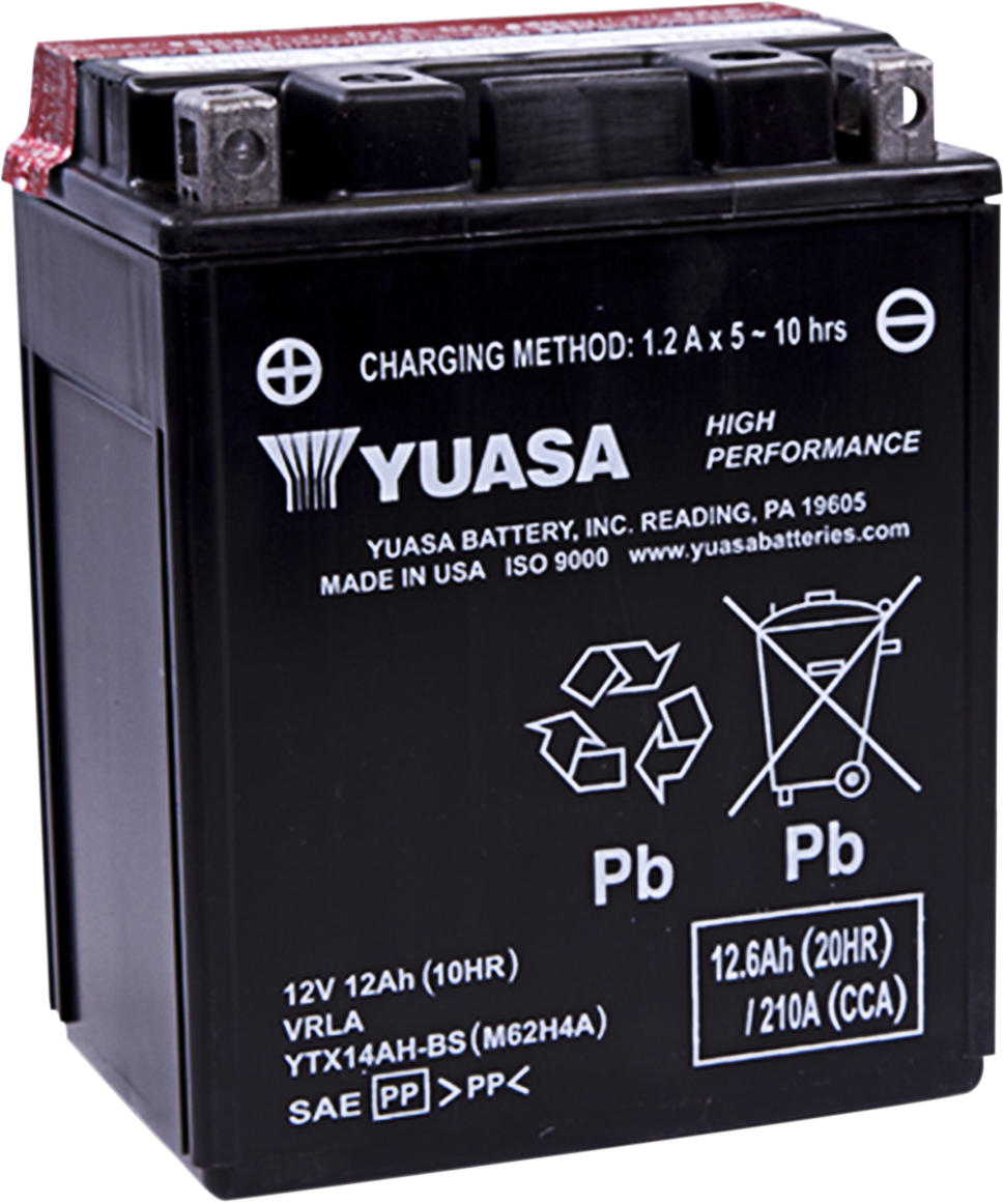 Yuasa High-Performance AGM Maintenance Free Battery 1982-2020 Atv Polaris Arctic