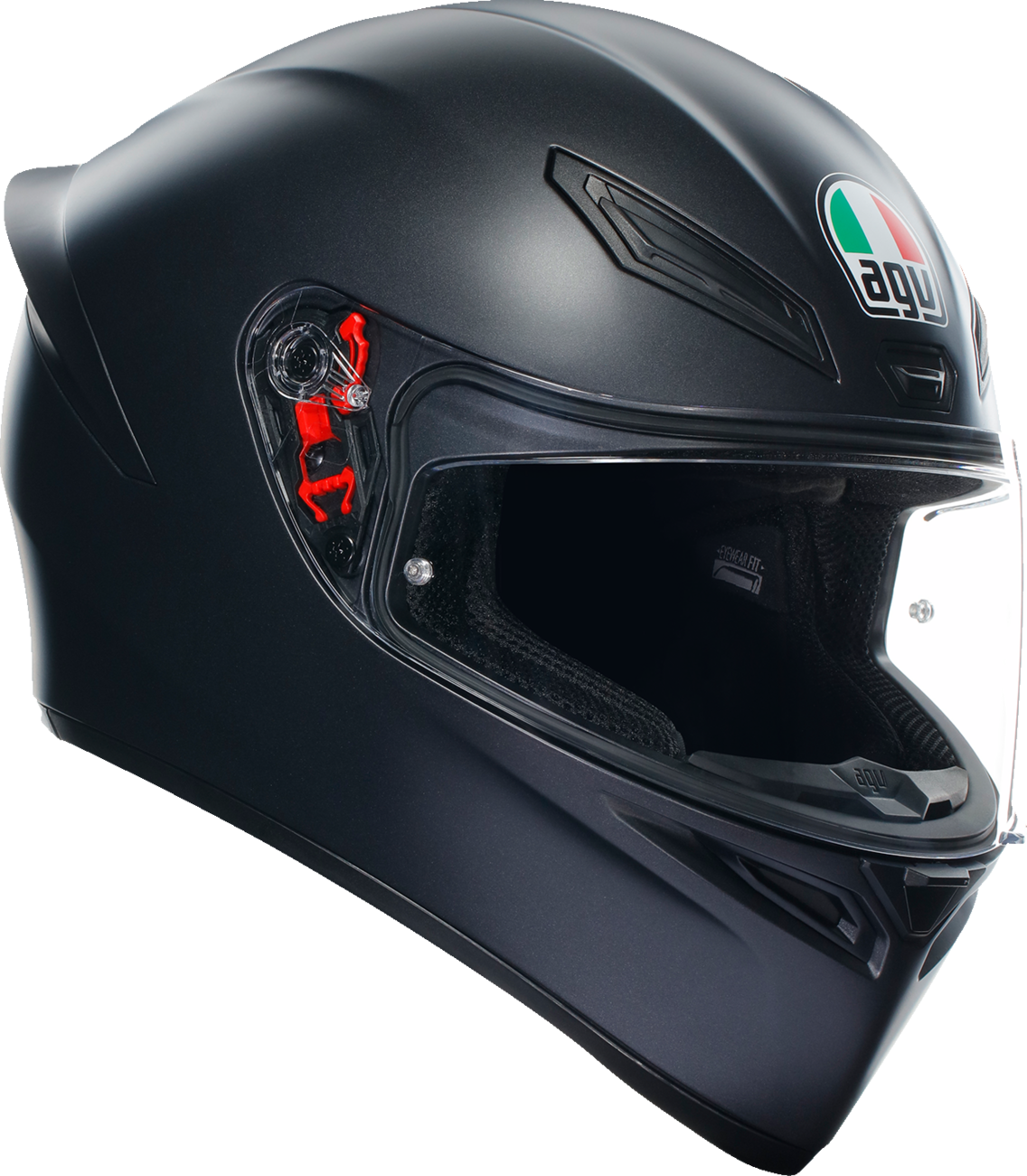 AGV K1 S Solid Matte Black Unisex Adult Motorcycle Street Full Face Helmet