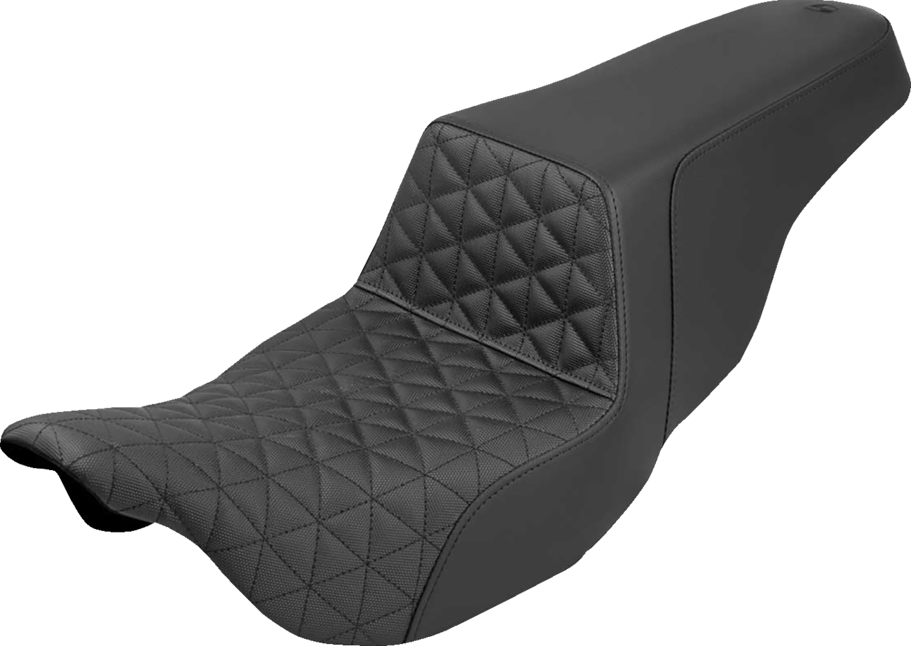 Saddlemen Step Up Black Tri Gripper Gel Seat 2008-2024 Harley Davidson Touring