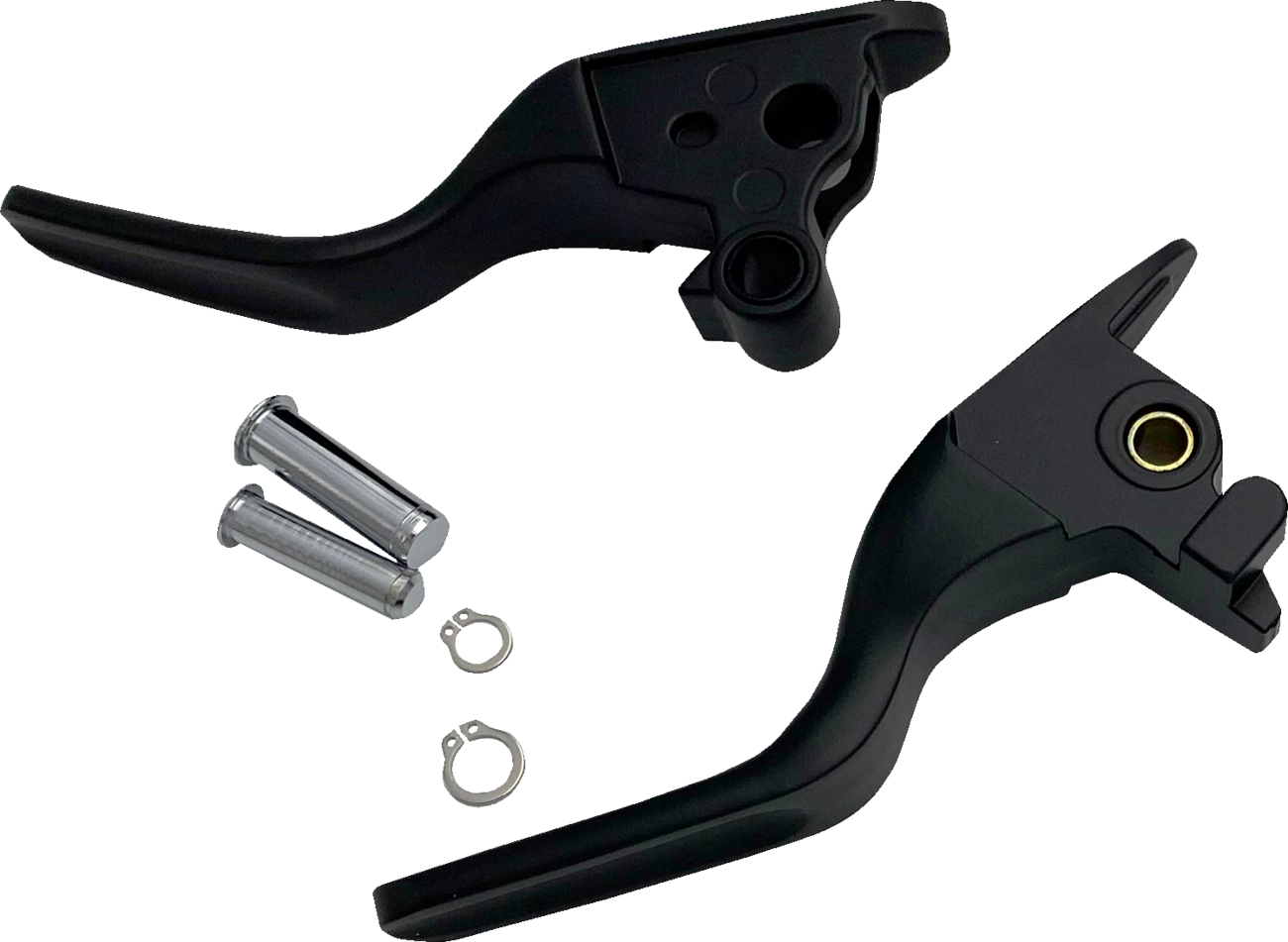 Drag Specialties Short Black Brake Clutch Hand Levers 2018-2024 Harley Davidson
