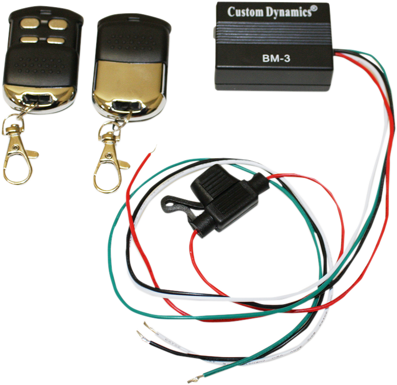 Custom Dynamics Black Magic Gold LED Motorcycle Accent Light Remote Control