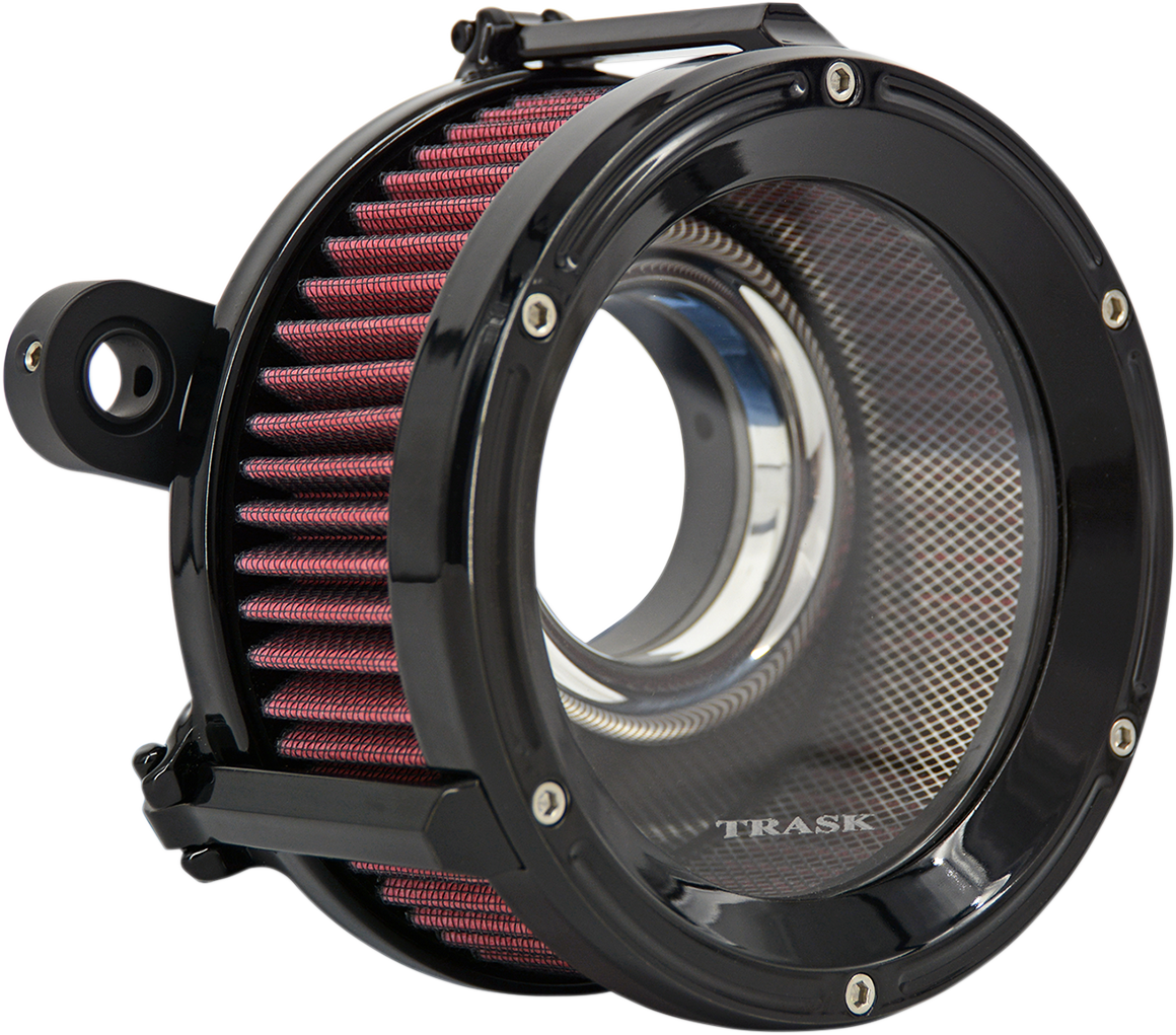 Trask Assault Charge High-Flow Gloss Black Air Cleaner for 2017-2022 Harley M8