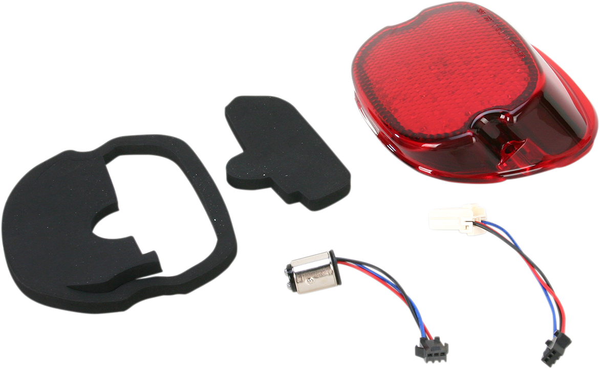 Drag Specialties Red Low Profile LED Taillight Bottom Tag Light 1999-2023 Harley 20100773