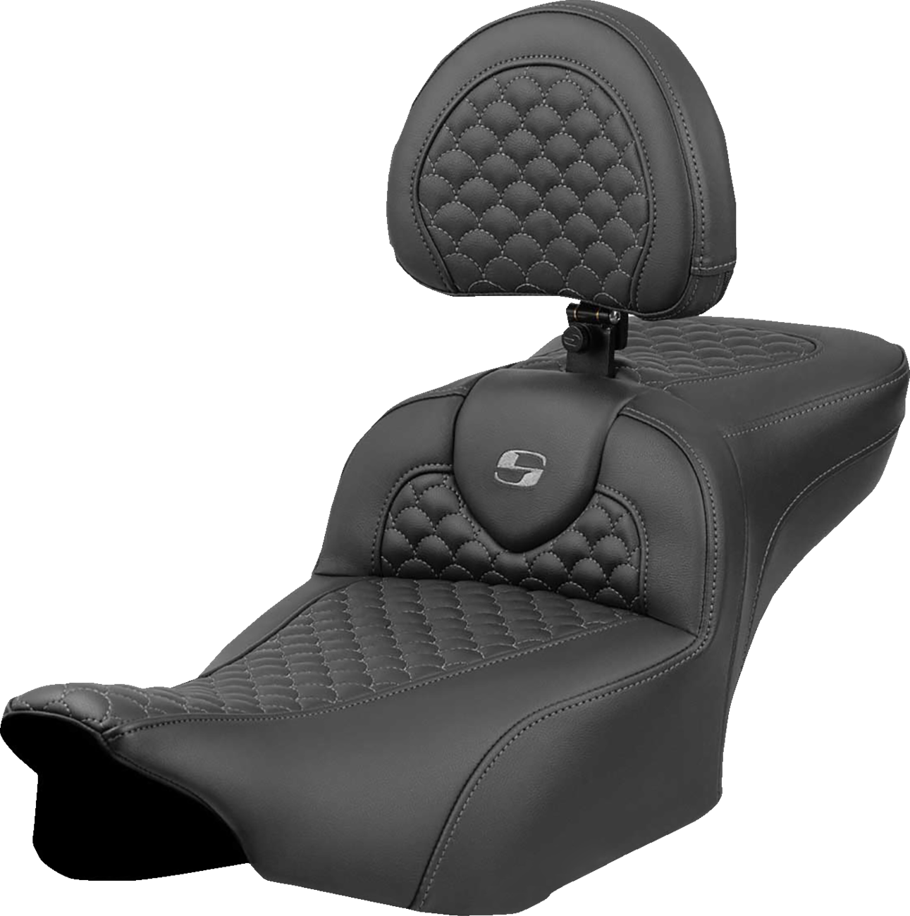 Saddlemen Extended Reach Roadsofa Gray Stitch Seat fits 2023-2025 Harley Touring