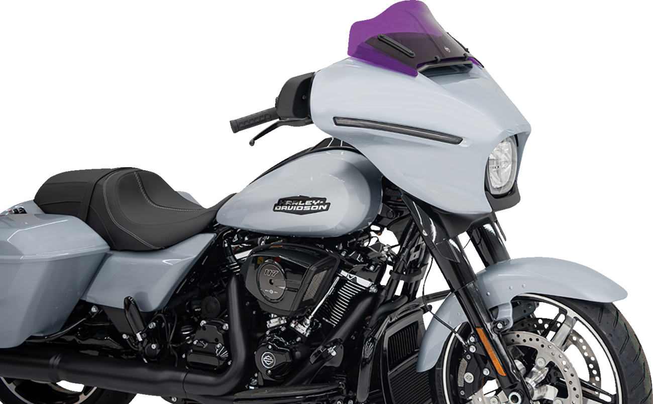 Klock Werks Kolor Flare 8" Purple Windshield for 2023-2024 Harley Street Glide