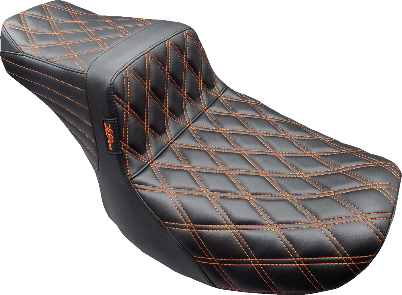 Le Pera Tailwhip Burnt Orange Stitch Seat for 2023-24 Harley Touring Road Glide