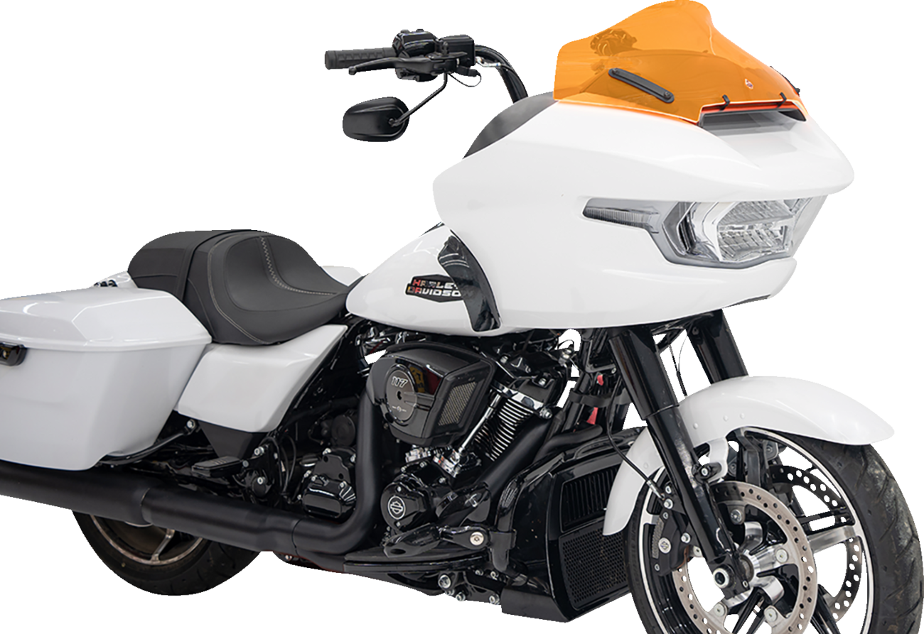 Klock Werks Kolor Flare 10" Orange Ice Windshield for 2023-24 Harley Road Glide