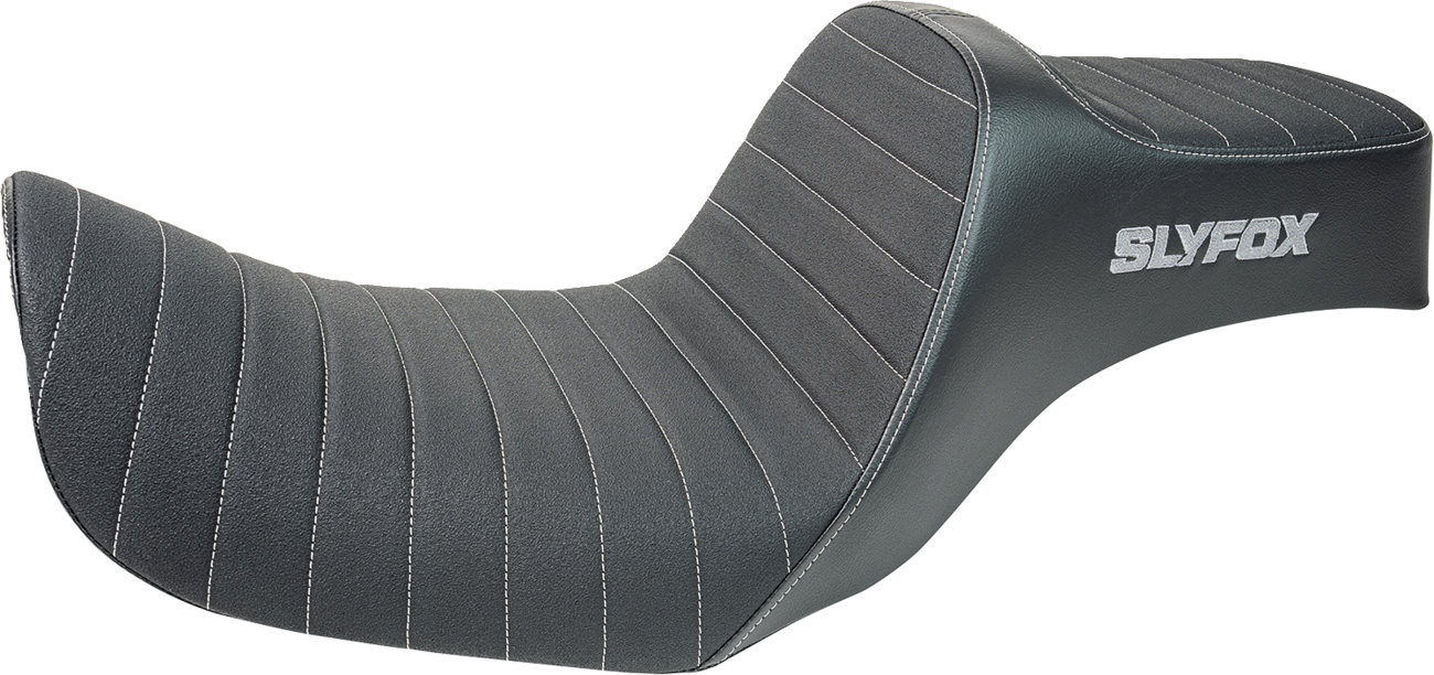 Slyfox Highnoon Classic Stitch Seat for 2012-16 Harley Low Rider Street Bob Dyna