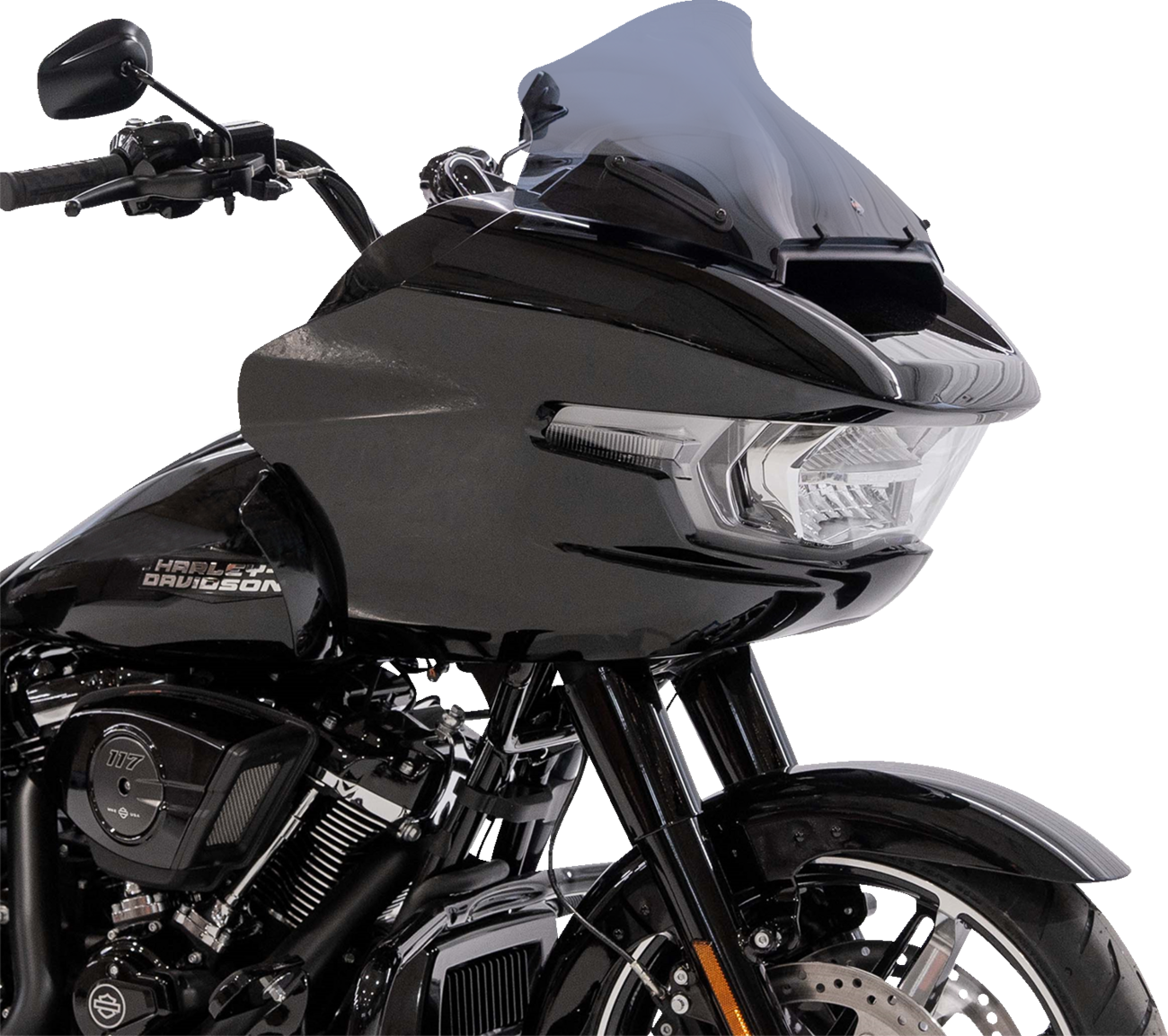 Klock Werks Sport Flare 11" Dark Smoke Windshield for 2023-25 Harley Road Glide