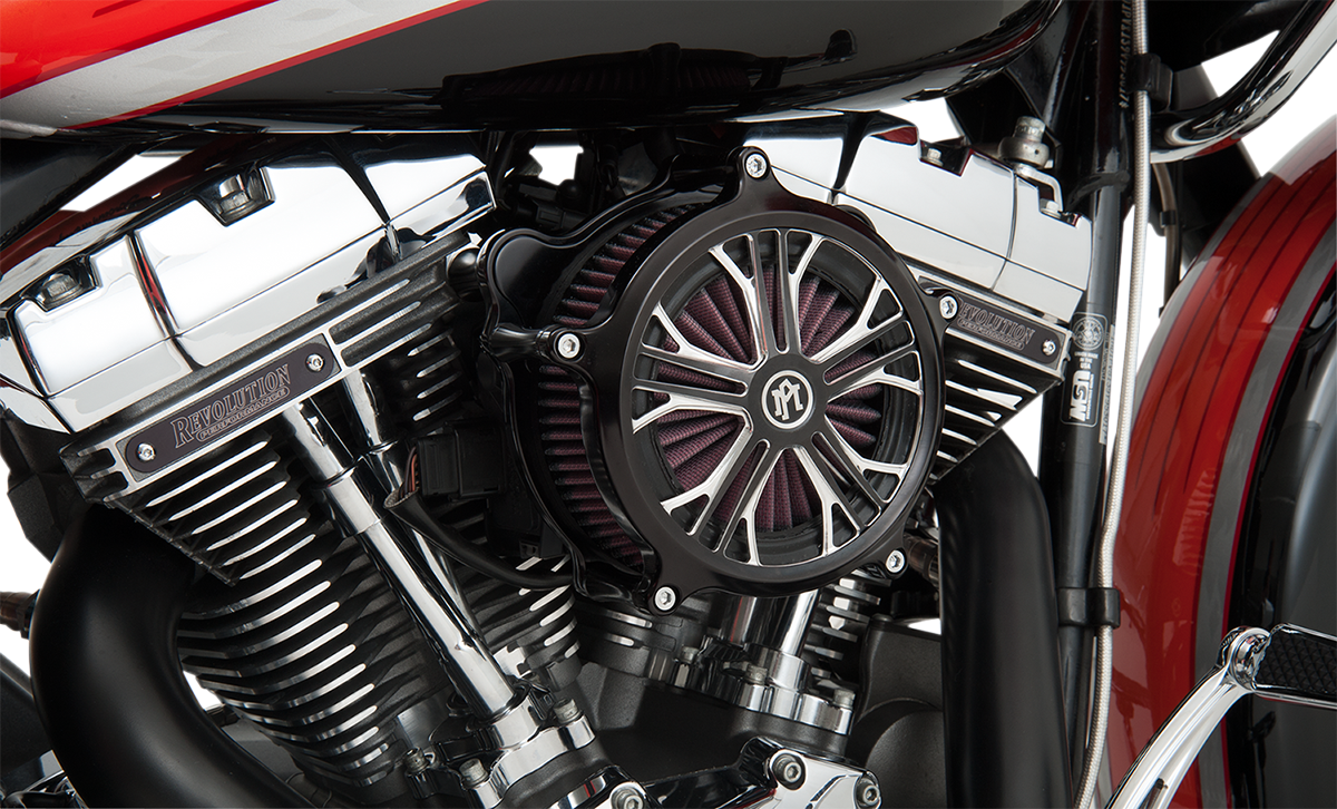 Performance Machine Dixon Platinum Cut Motorcycle Air Cleaner Cover