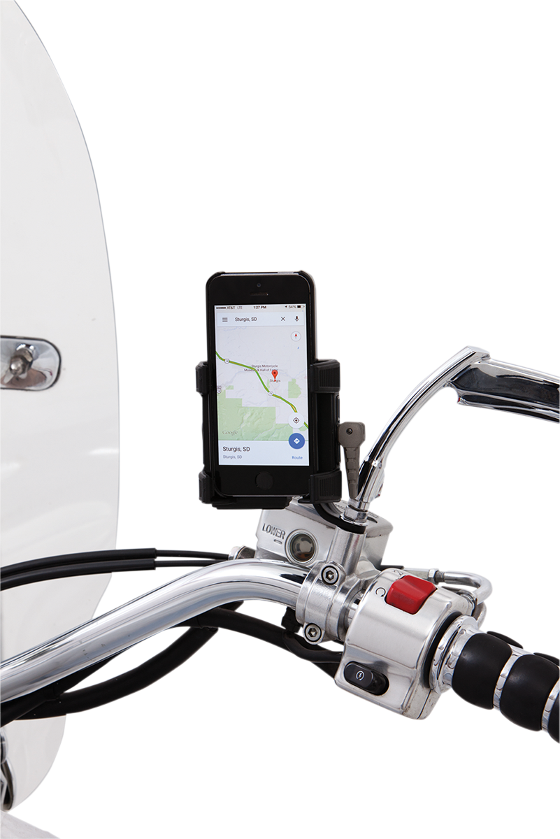 Ciro Black Stem Smartphone/GPS Holder Motorcycle Mount 50320