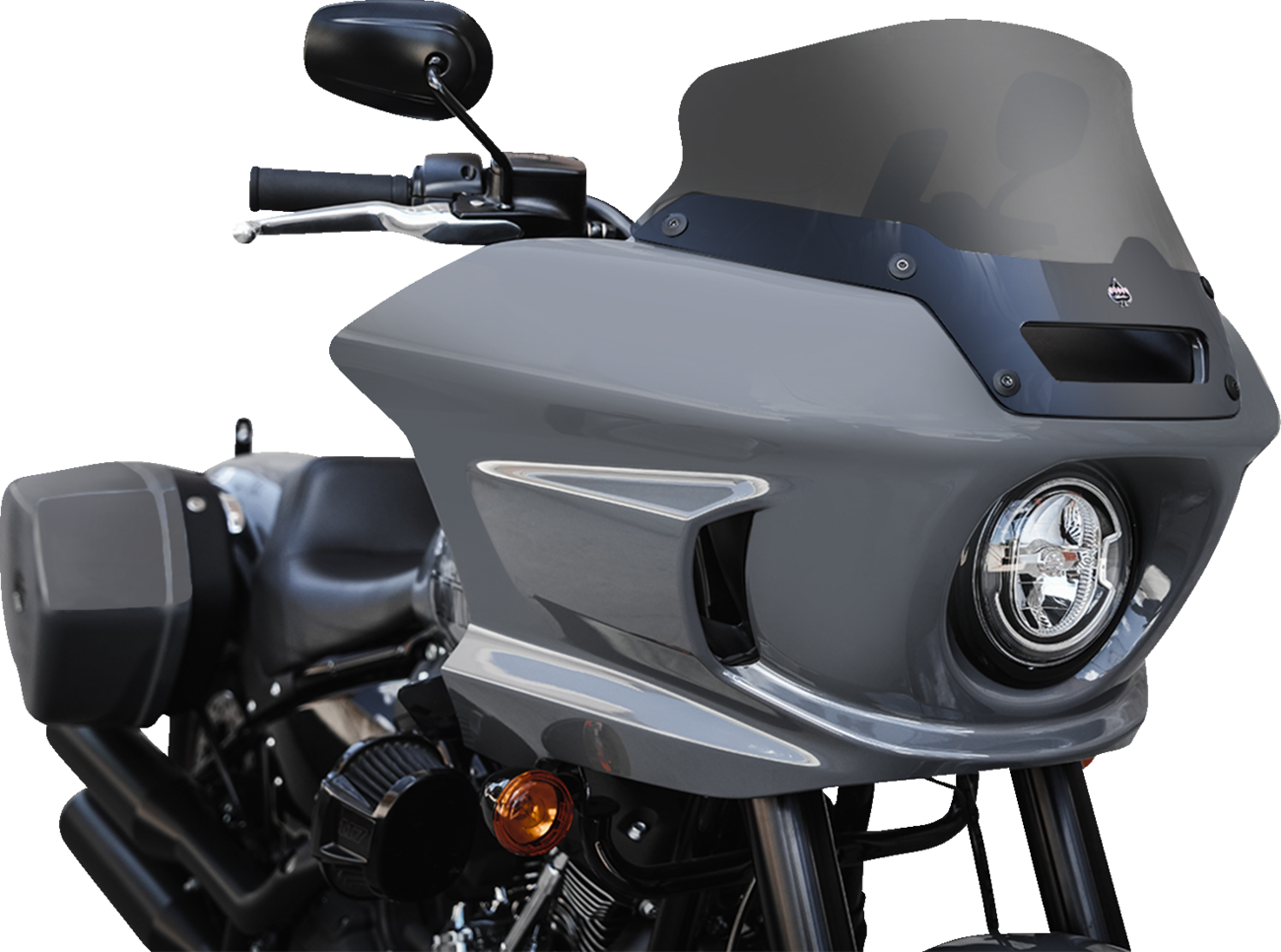 Klock Werks Flare 6" Dark Smoke Windshield for 2022-2023 Harley Low Rider FXLRST