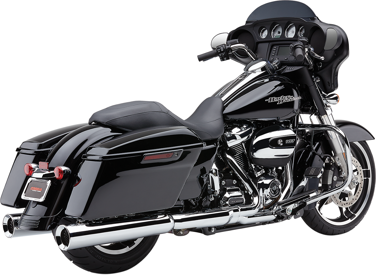 Cobra Power Flo Motorcycle Slip on Mufflers 2017-2020 Harley Touring Models