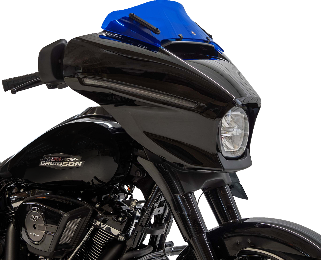 Klock Werks Kolor Flare 6.5" Blue Windshield fits 2023-2025 Harley Street Glide