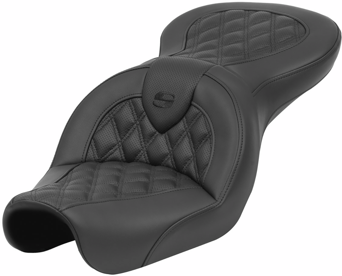 Saddlemen Roadsofa Lattice Stitch Gel Seat for 2004-2005 Harley Dyna FXD FXDL