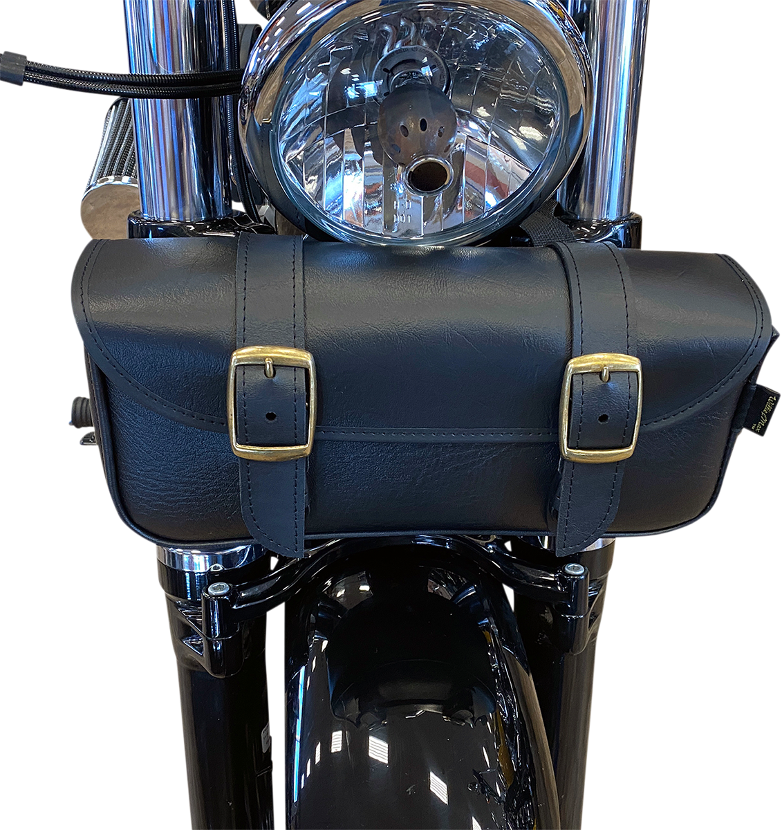 Willie & Max Brass Money Universal Motorcycle Front Fork Tool Bag Pouch Harley