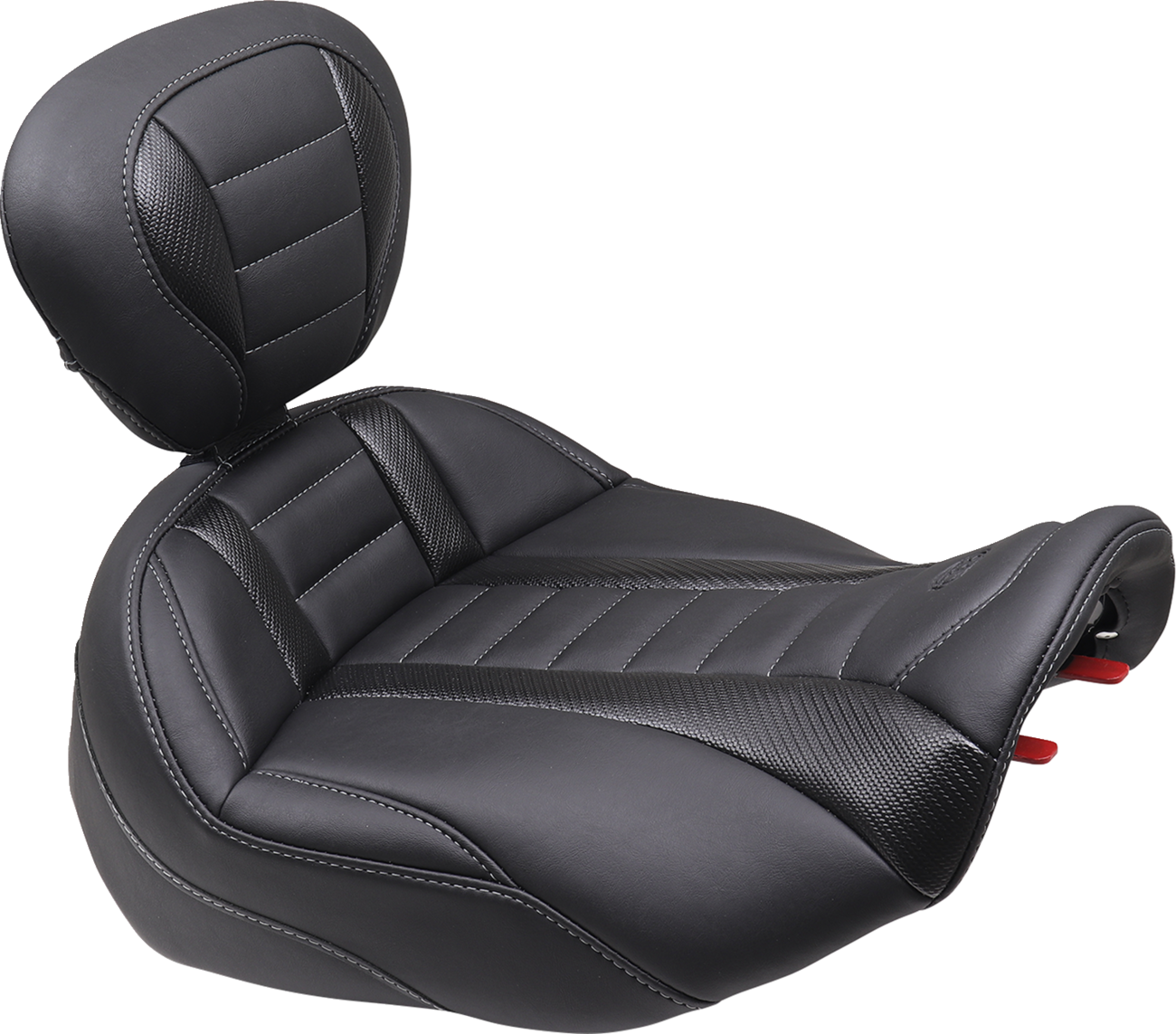 Mustang Deluxe Touring Solo Seat & Backrest for 2023-24 Harley Road Street Glide